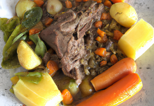 Gigot aux 3 légumes