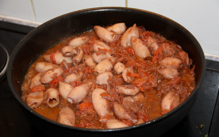 Encornets à la tomate