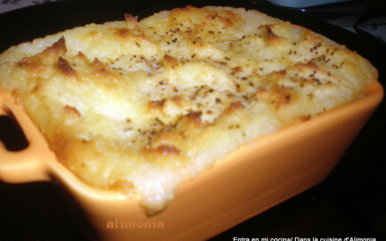 Gratin parmentier au confit de canard