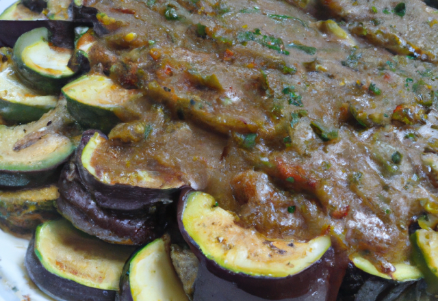 Sauce aux aubergines et aux courgettes