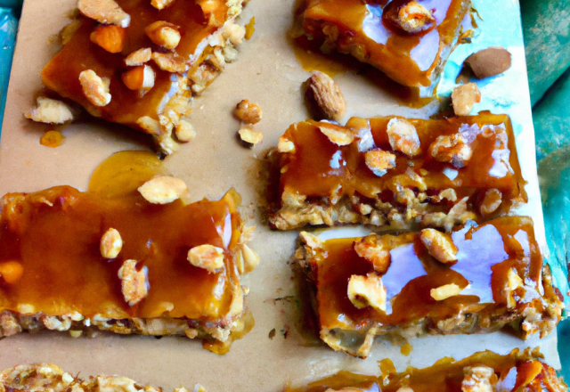 Caramel croquant aux amandes