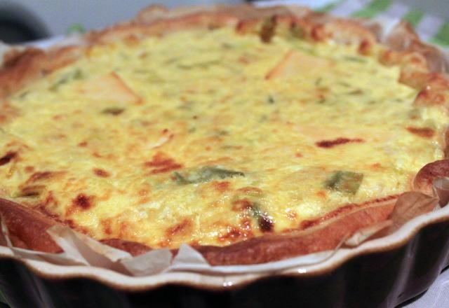 Quiche poireaux st jacques