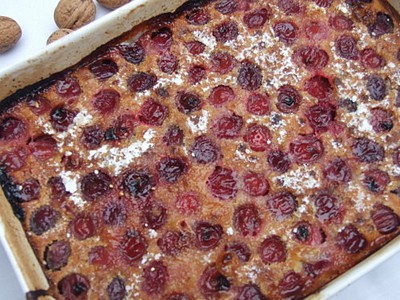 Clafoutis aux cerises et au rhum