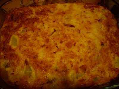 Gratin de flan de courgettes