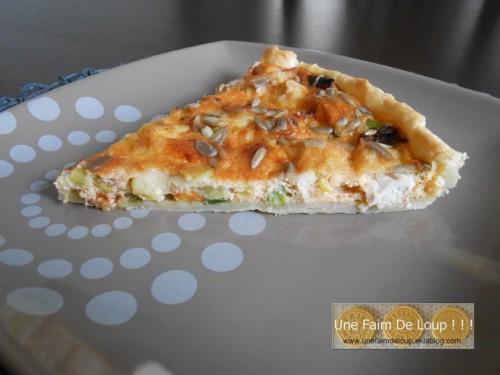 Quiche au poulet et poireau