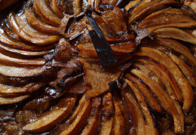 Tarte aux pommes, chocolat et beurre salé