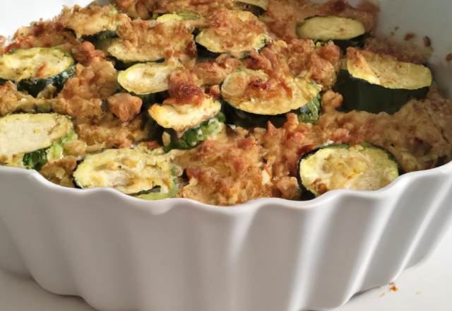 Crumble aux courgettes