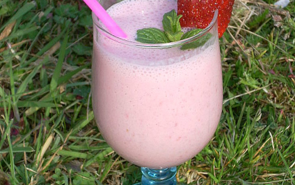 Smoothie fraise-vanille