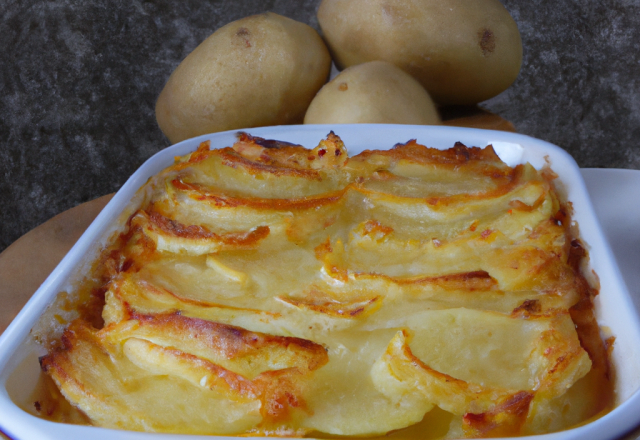 Gratin de pommes de terre généreux et fondant