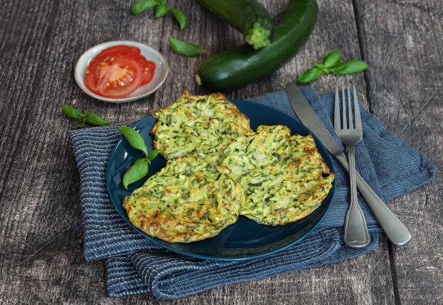 Galettes de courgettes légères