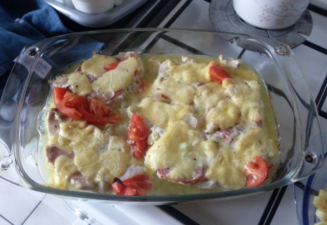 Escalope de dinde et ses tomates