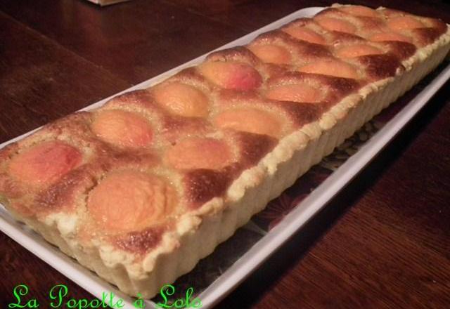 Tarte aux abricots et nougat