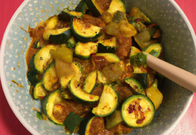 Courgettes au curry