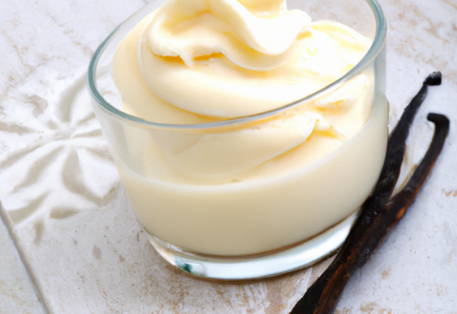 Crème anglaise glacée à la vanille