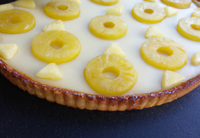 Tarte vergeoise à l'ananas