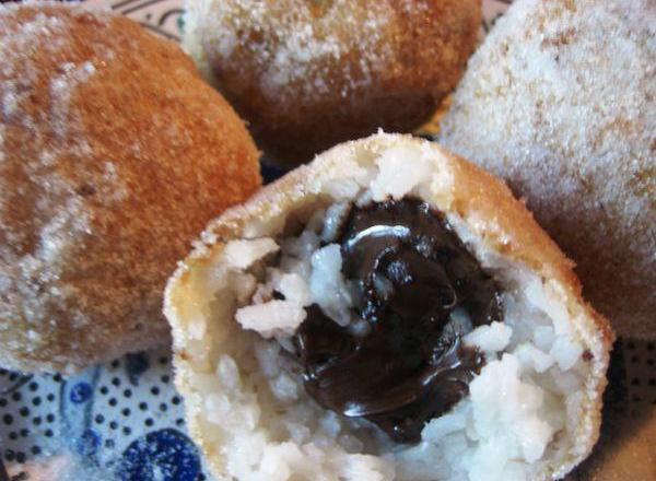 Arancine au chocolat noir