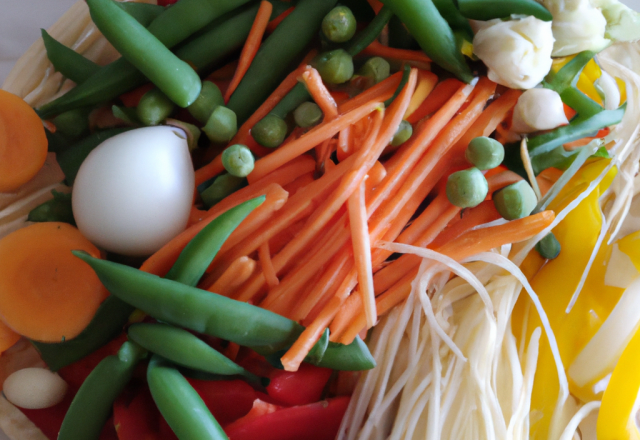 Légumes en spaghettis