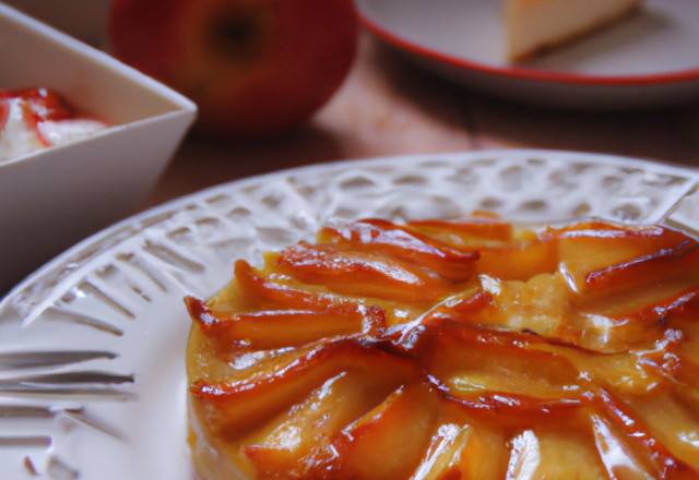 Tarte tatin au cottage cheese