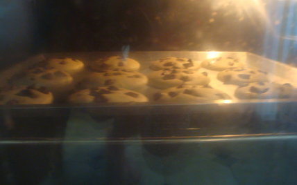 Cookies chocolat et amandes effilées