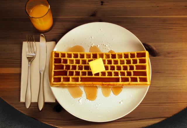 Une gaufre en forme de clavier, c'est possible ?