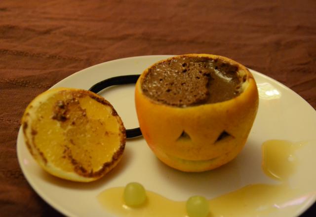 Mousse au chocolat Halloween