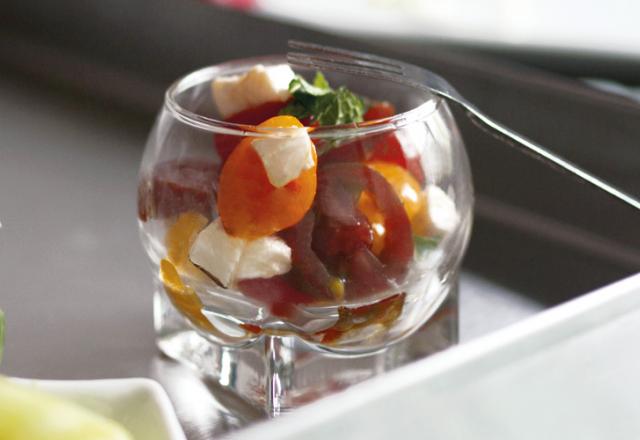 Duo de tomates cerises et mozzarella