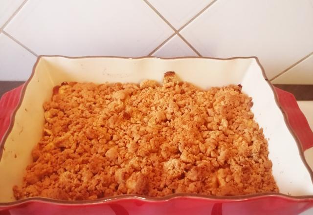 Crumble pomme banane spéculos