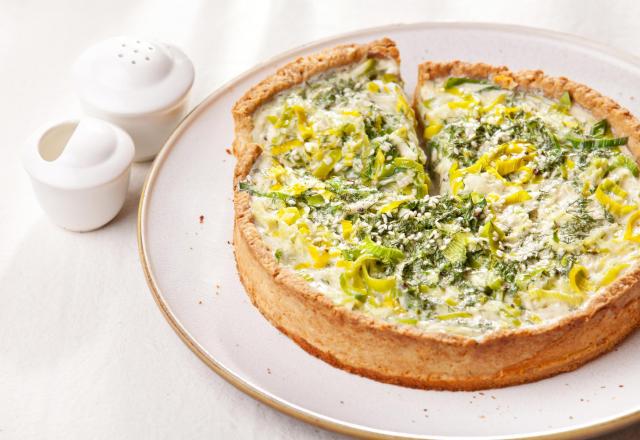 Tarte aux poireaux et Tartare