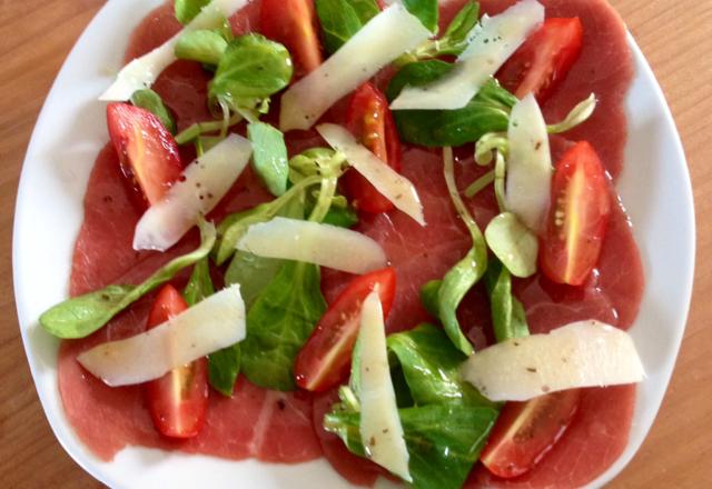 Carpaccio de bœuf à ma façon