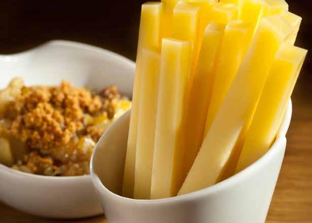 Frites de Comté et chutney au spéculoos