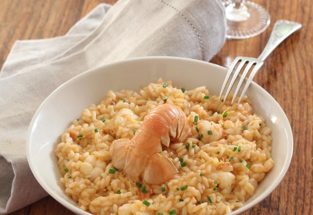 Risotto de langoustines (Risotto agli scampi)