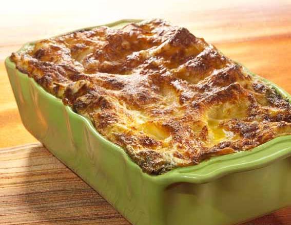 Lasagnes au saumon, épinards et Comté