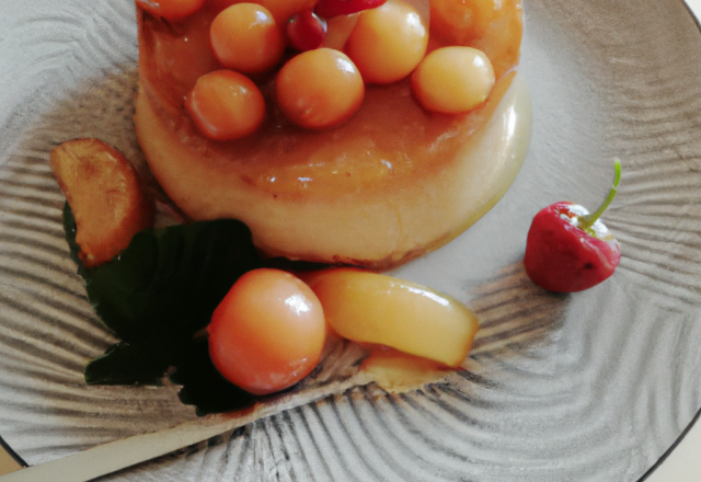 Flan fruité tout léger