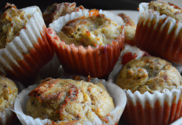 Muffins aux tomates séchées et fromage de chèvre