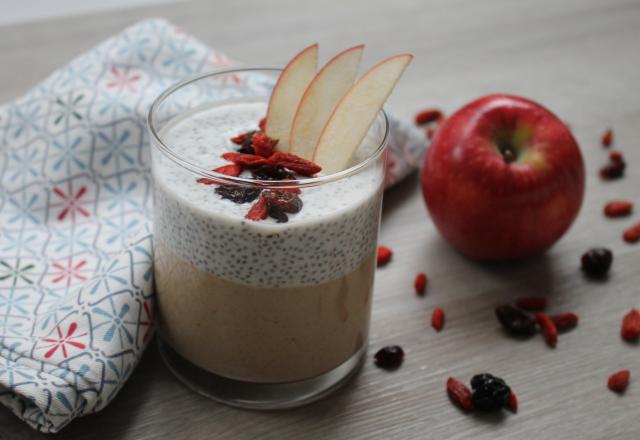 Pudding de chia pomme-cannelle