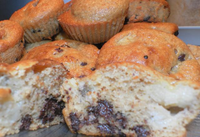 Muffins choco-noisette-banane