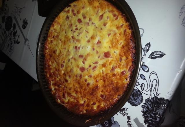 Quiche lorraine sans pâte