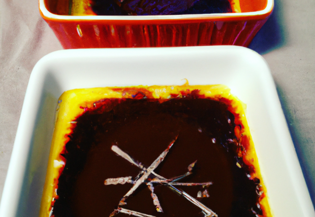 Crème brûlée au chocolat noir