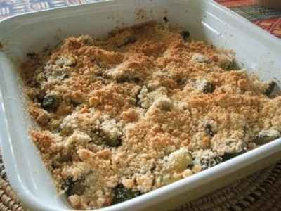 Crumble de courgettes aux herbes de Provence