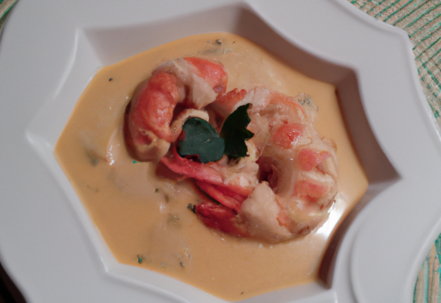 Chapon à la bisque de homard