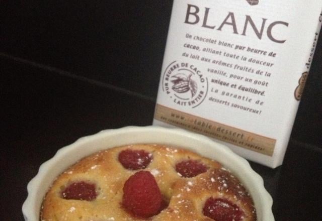 P'tit gâteau chocolat blanc-amandes-framboises