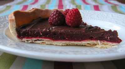 Tarte aux fruits rouges et au chocolat