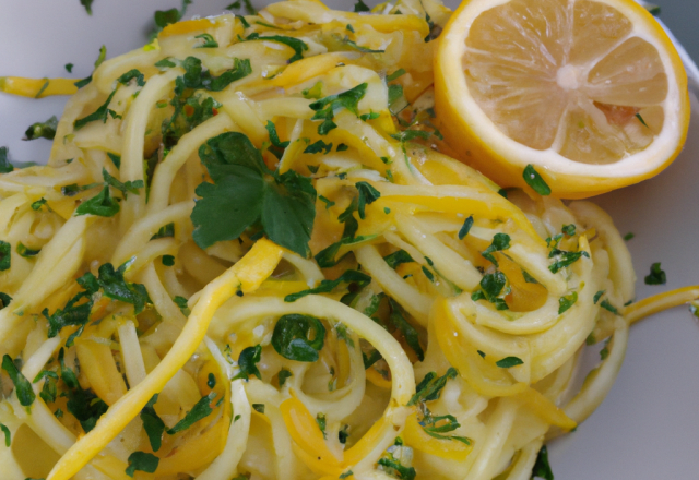 Linguini au citron