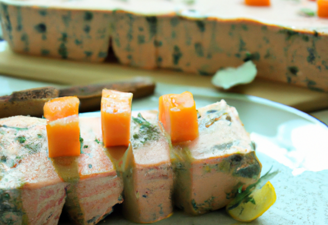 Terrine de saumon à la mimolette