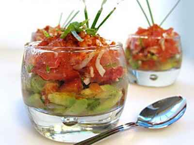 Avocat au crabe en verrine