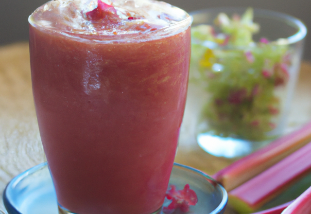 Smoothie rhubarbes / cassis