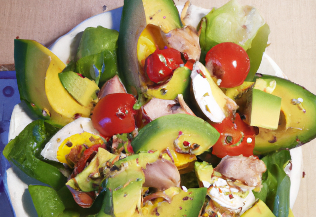 Salade gourmande à l'avocat