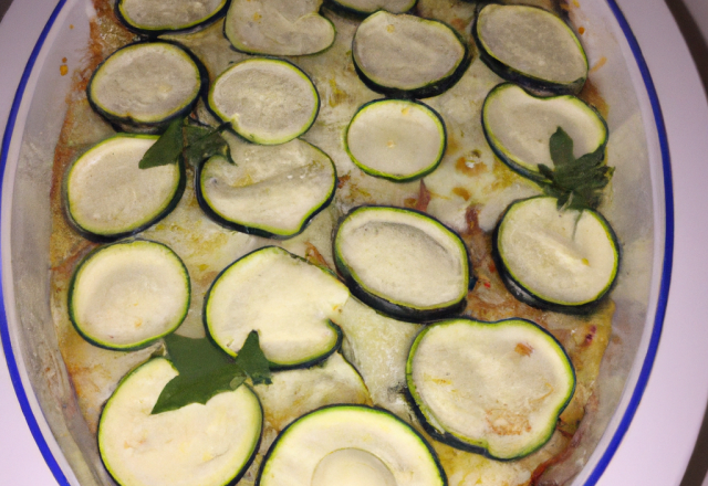 Gratin de courgette très léger