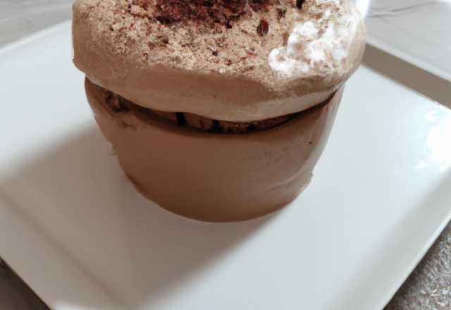 Soufflé au chocolat et à la mousse de Halva