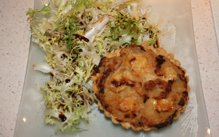 Tartelettes oignons poulet gratinées à la brique président